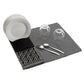 Draining Rack for Kitchen Sink Versa W Black White polypropylene (16 x 4 x 40 cm)
