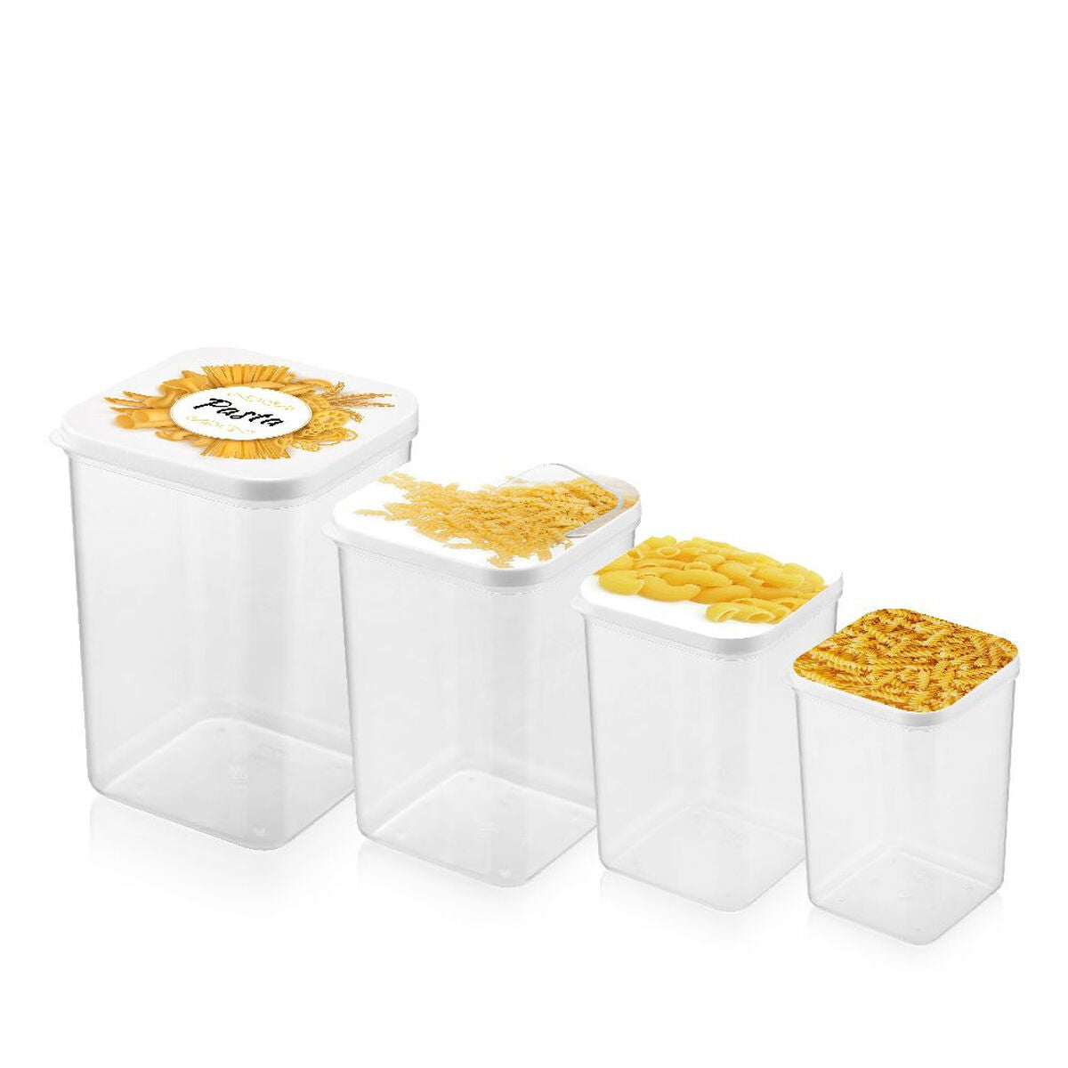 Tubs Qlux polypropylene 4 Pieces (12 Units)