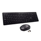 Keyboard and Wireless Mouse Ewent EW3256 2.4 GHz Black