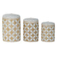 Basket set DKD Home Decor Bamboo Bali (3 pcs)