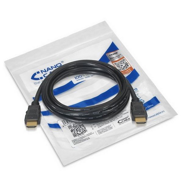 HDMI Cable NANOCABLE HDMI V2.0, 1.5m 10.15.3601-L150 V2.0 4K 1,5 m Black