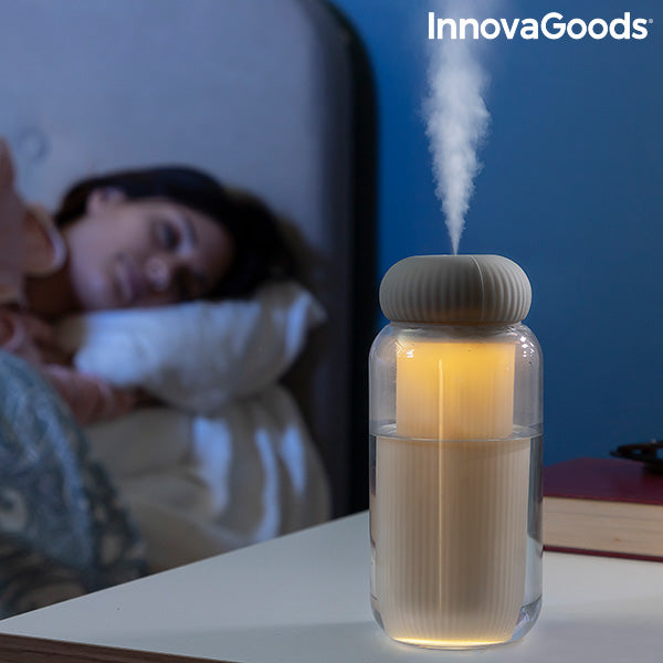 Ultrasonic Humidifier and Aroma Diffuser with LED Stearal InnovaGoods