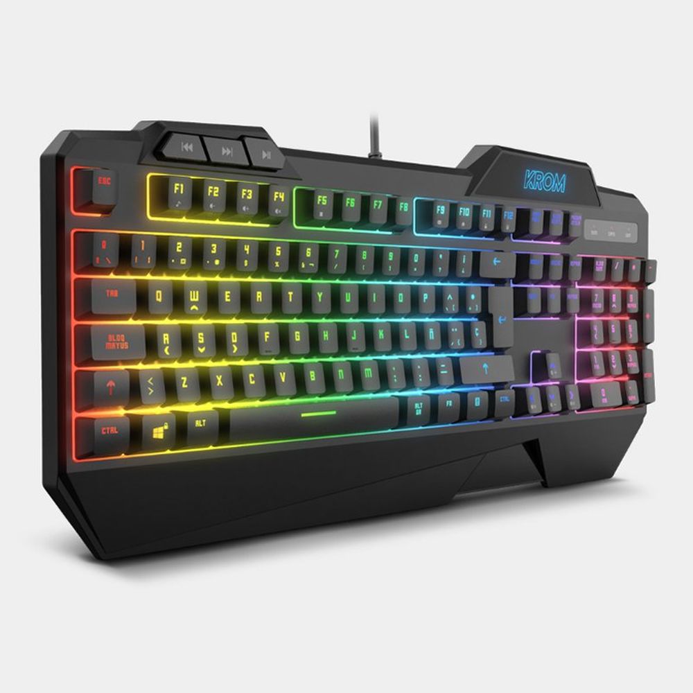 Keyboard with Gaming Mouse Krom KRUSHER RGB